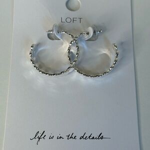 Loft Metal Circle Hoop Earrings